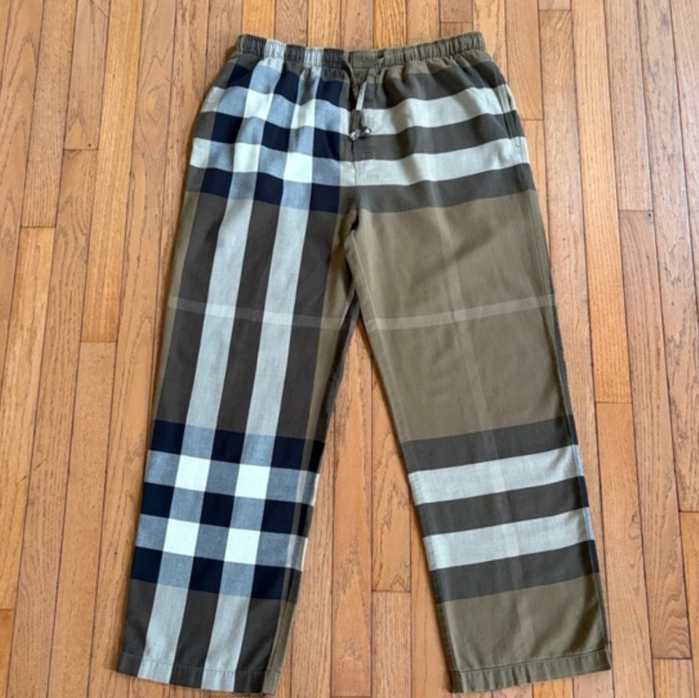 Burberry Monocrhome Jogger Pants.